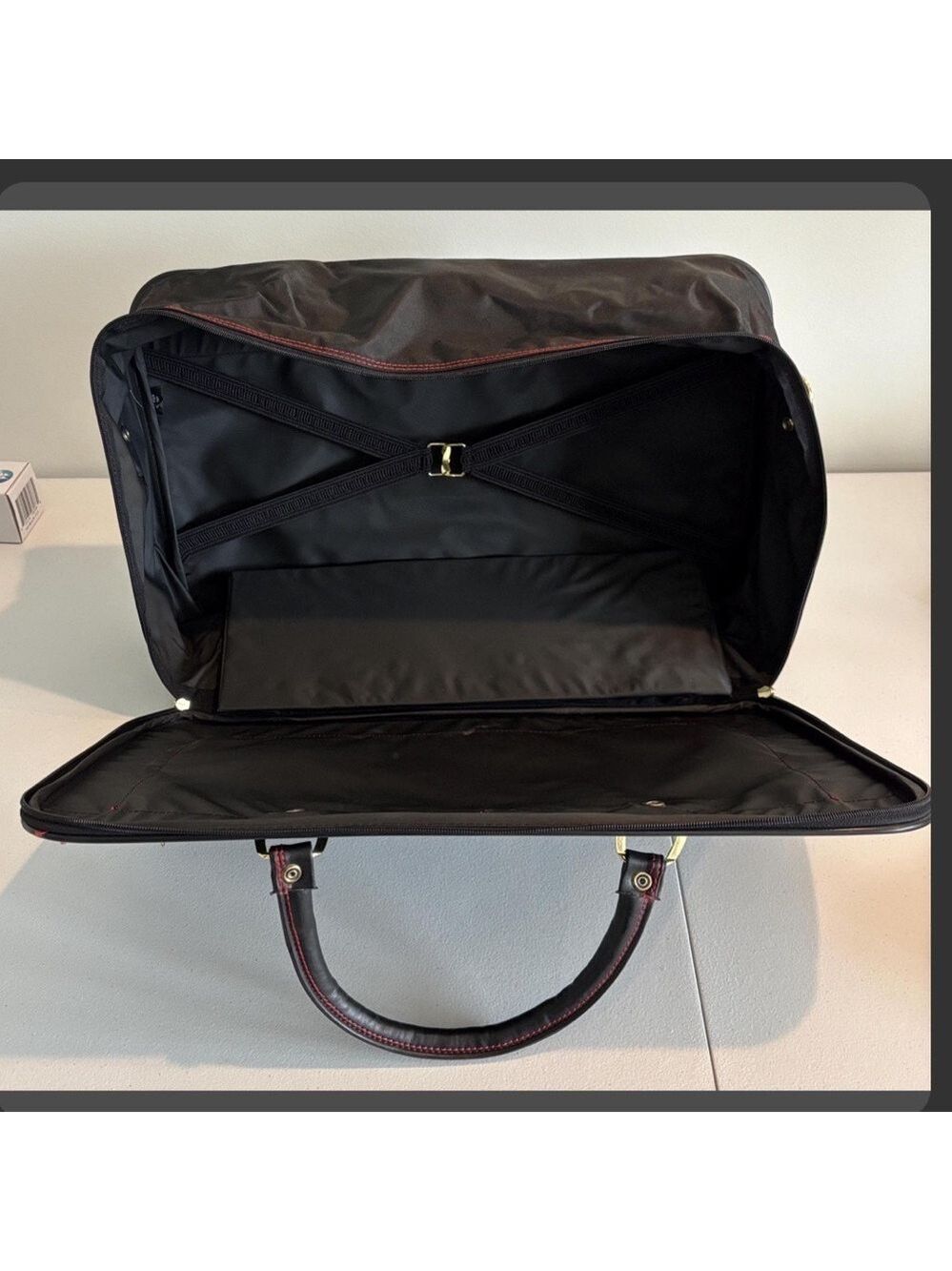 Vintage IMPALA travel bag soft sided carry on luggage NWOT black - Picture 13 of 14